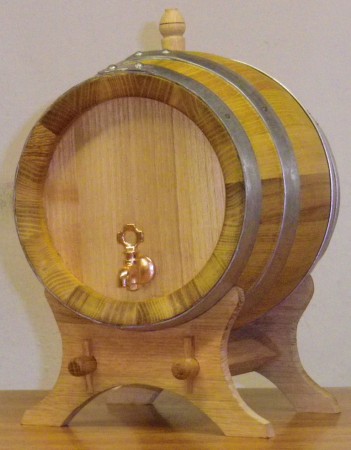 Akátový voskovaný soudek