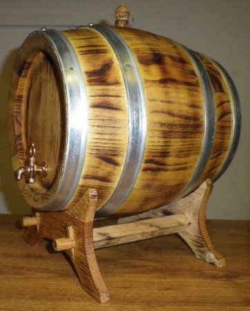 Akátový ohněm žíhaný soudek 5l